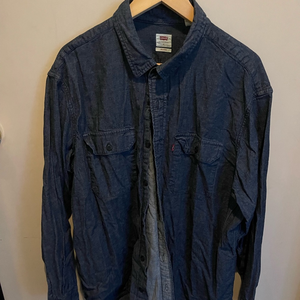 Levi's Men's Denim Blue Shirt